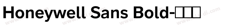 Honeywell Sans Bold字体转换